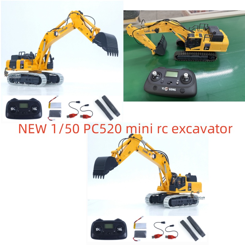 Rc Excavator Hobby - รถขุดขนาดเล็ก 1/50 รุ่น PC520 ควบคุมด้วยวิทยุ ใช้พลังงานไฟฟ้า
