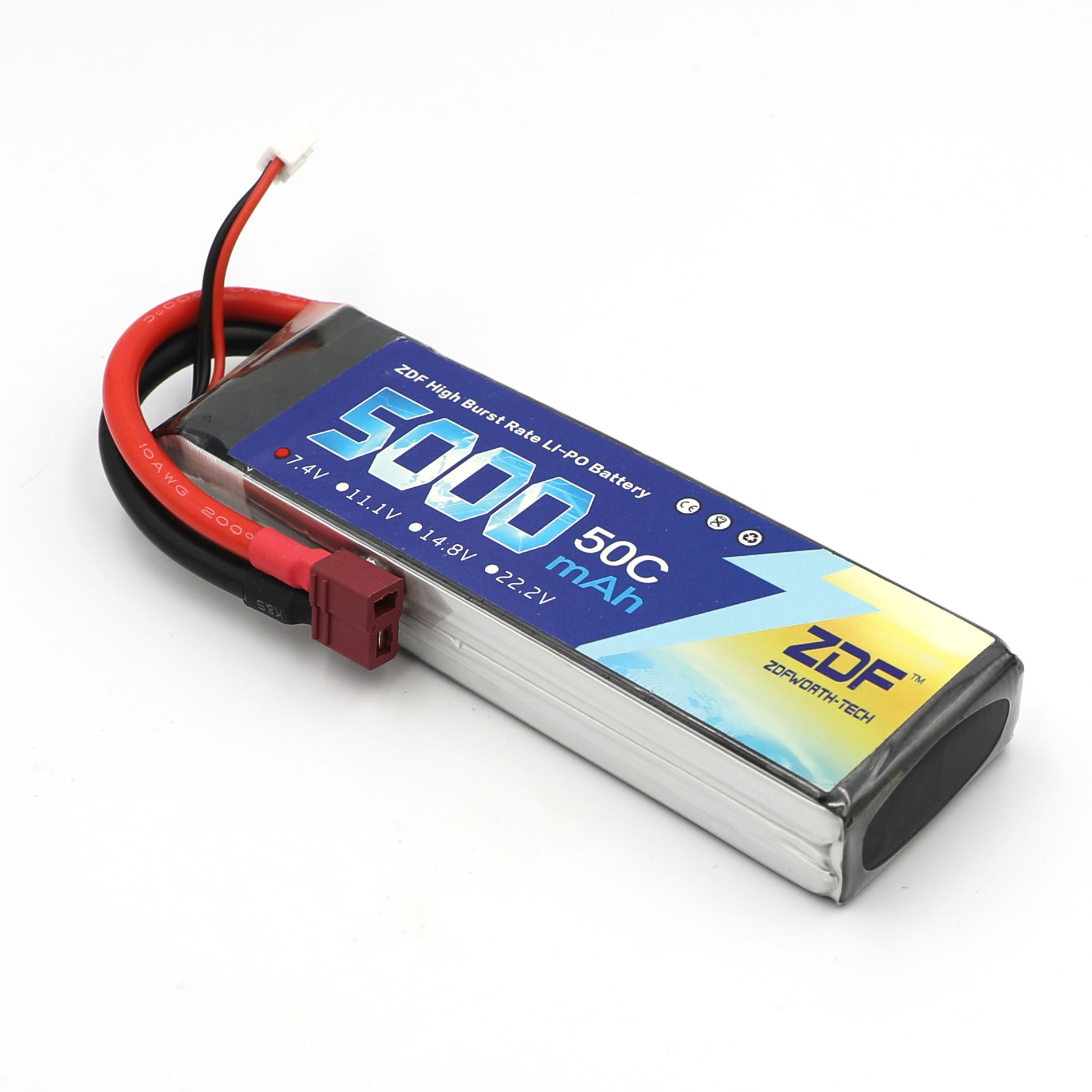 Rc Remo Hobby - แบตเตอรี่ ZDF RC Lipo 7.4V 5000mah