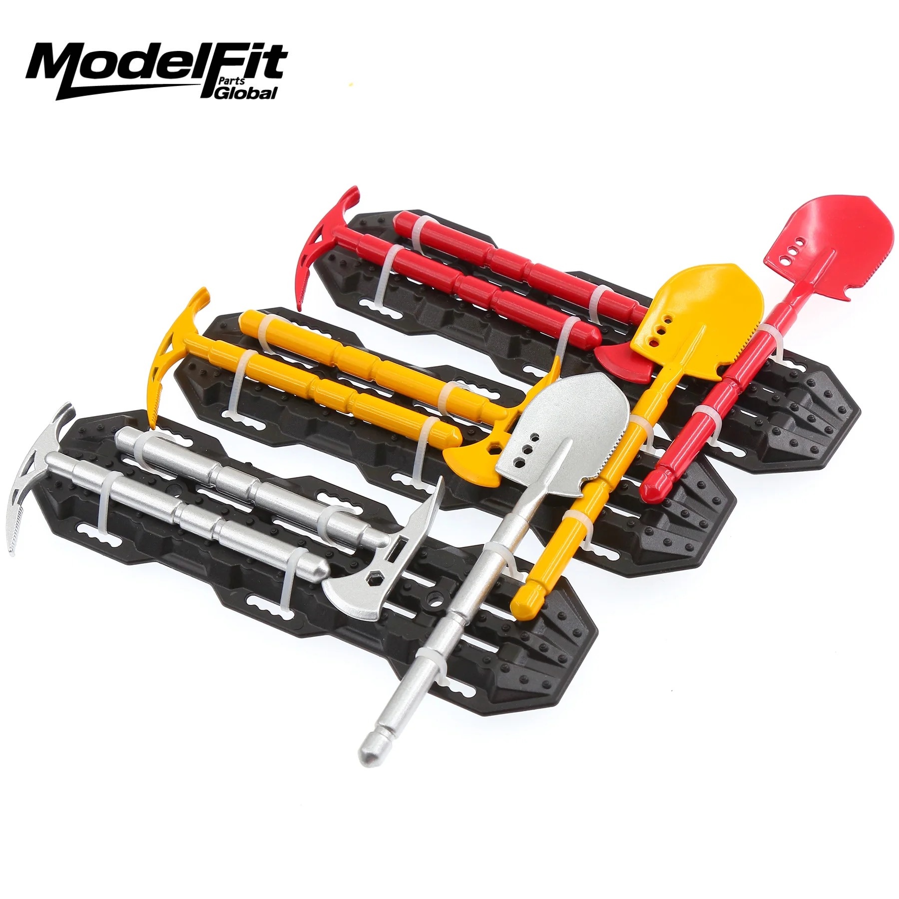 Rc Hobby Crawler - ชุดอุปกรณ์ตกแต่งแบบจำลอง จอบ ขวาน จอบตีดิน พร้อมแผ่นกันลื่น สำหรับรถบังคับวิทยุขนาด
