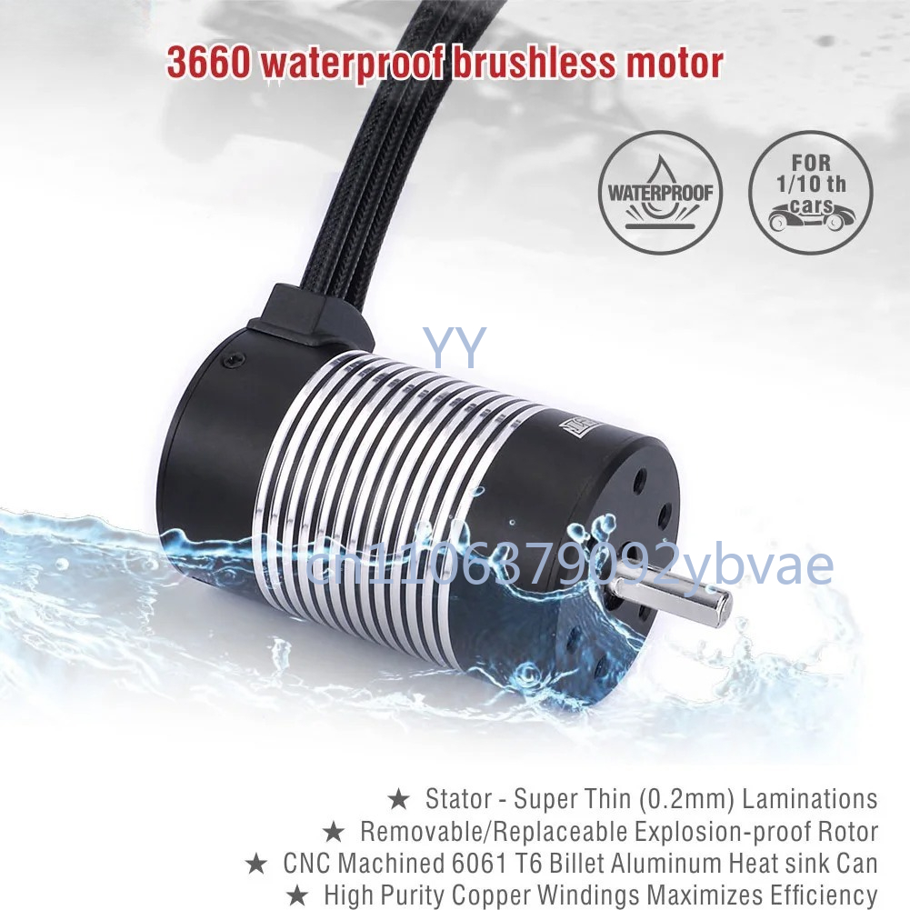 Brushless Motor 3650 - มอเตอร์กันน้ำ 3650 แบบไร้แปรงถ่าน หลายค่า KV ให้เลือก