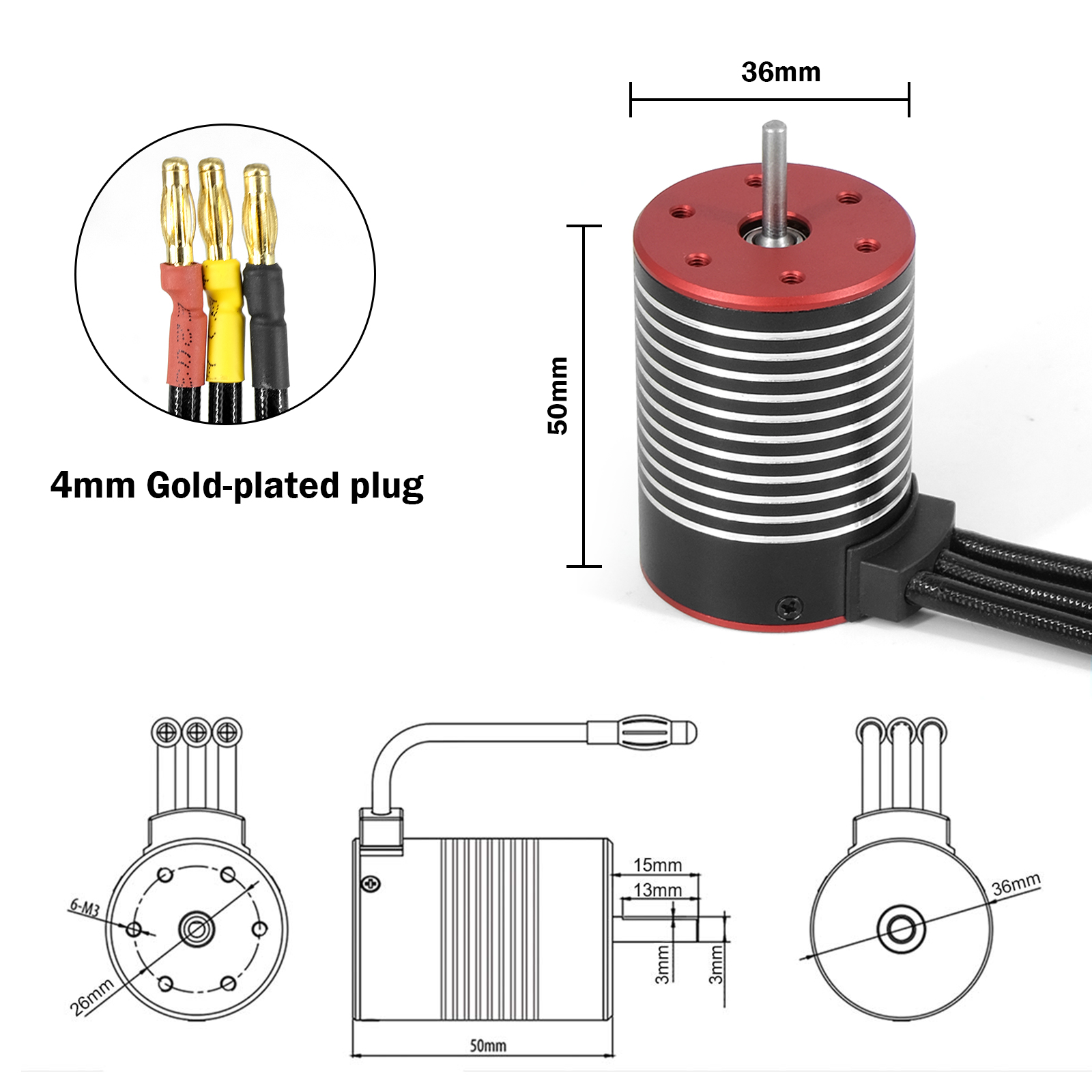 Hobbywing QuicRun WP-10BL60 ES - Brushless Motor 3650 บทวิจารณ์และราคา